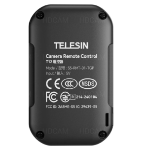 Дистанционно управление Telesin T12 за GoPro Hero екшън камери, черен цвят