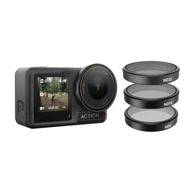 Комплект Telesin CPL/ND филтри (ND8, ND16, ND32) за DJI Osmo Action 3/4/5