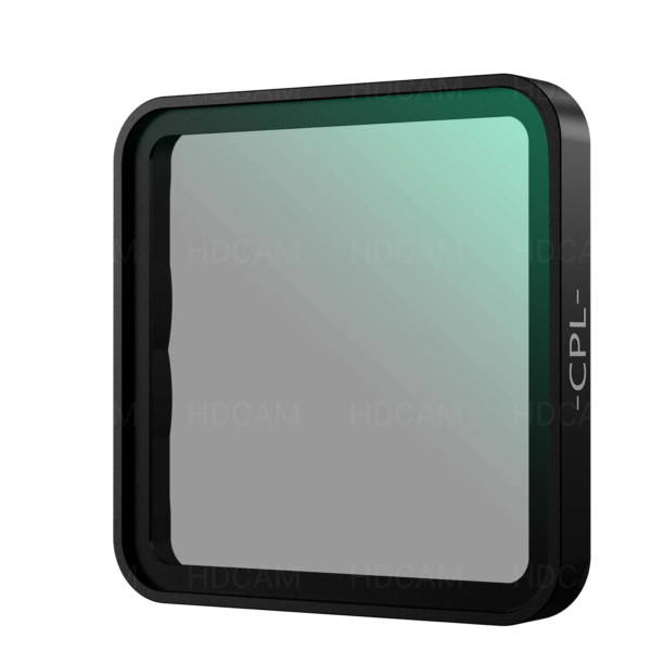 Черен Telesin CPL филтър за Insta360 Ace Pro с оптично стъкло.