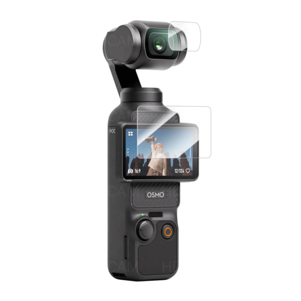 Telesin комплект стъклени протектори за DJI Osmo Pocket 3, екран и обектив