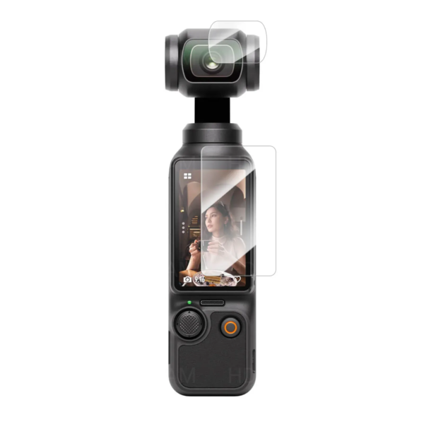 Комплект Telesin стъклени протектори за екран и обектив DJI Osmo Pocket 3