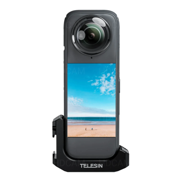 Черен L-образен хоризонтален адаптер Telesin за Insta360 X4 X5