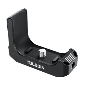 Telesin L-образен хоризонтален адаптер за Insta360 X4 X5, черен алуминий