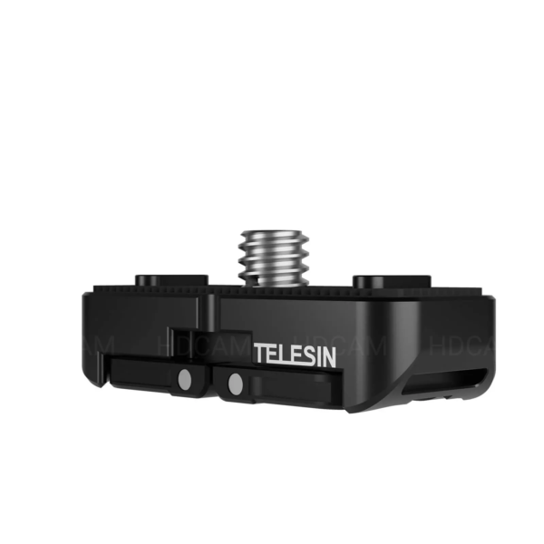 Магнитен адаптер Telesin Insta360 X4/X5 с бързо закрепване и 1/4" резба.
