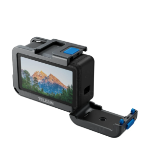 Telesin алуминиева защитна рамка за DJI Osmo Action 5 Pro, карбоново черно.