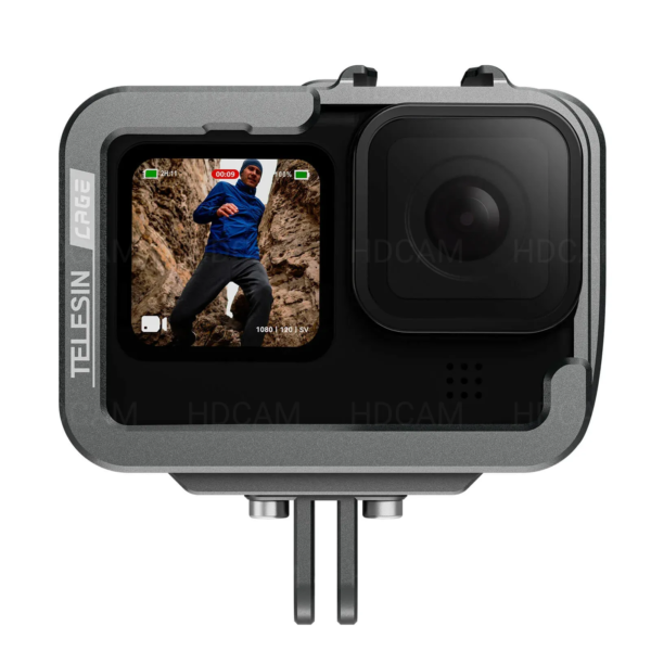 Telesin алуминиева рамка за GoPro Hero 9-13, вертикален/хоризонтален монтаж.
