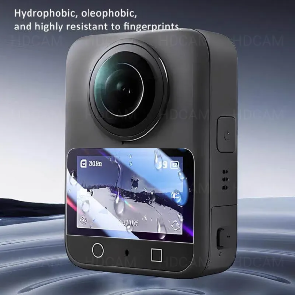 Стъклен протектор GARV за DJI Osmo 360, хидрофобен и олеофобен