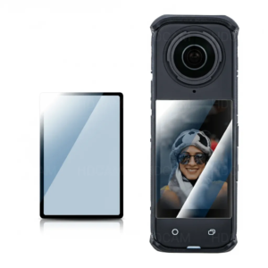 Прозрачен стъклен протектор за дисплей на Insta360 X4.