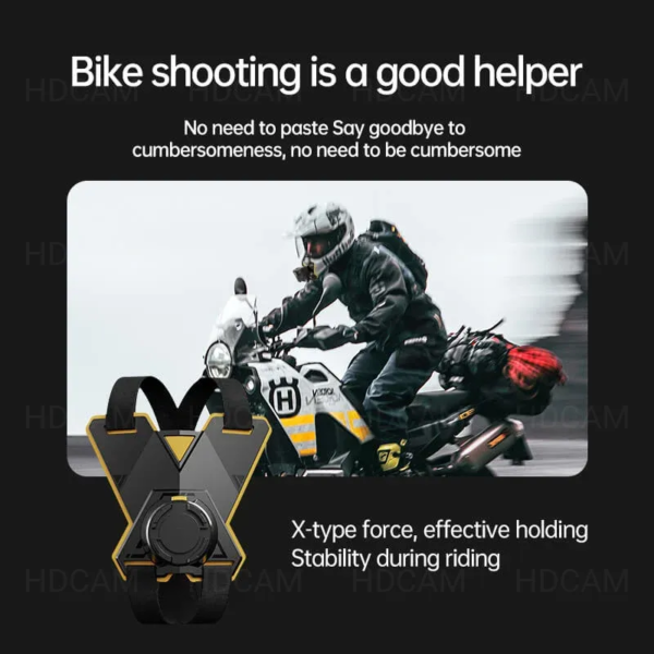 Магнитна стойка GARV Chin Magnetix за каска GoPro, черно-жълт дизайн.