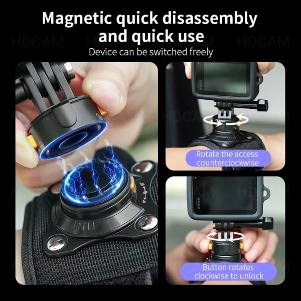 GARV Wrist Magnetix магнитна стойка за GoPro камера на ръка.