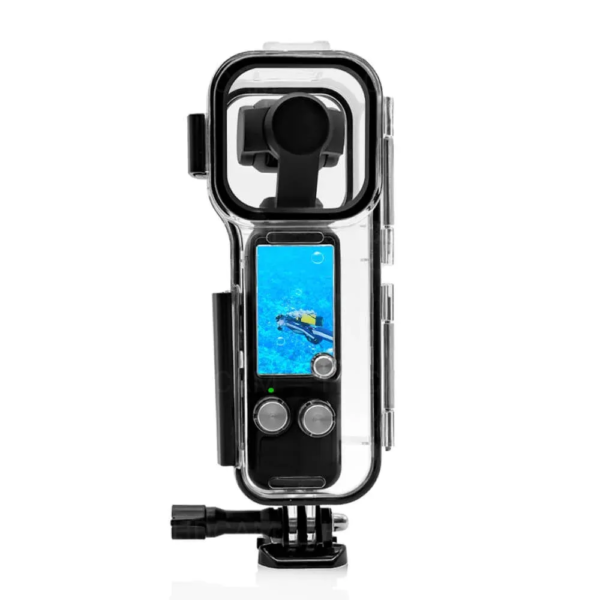 Прозрачен водоустойчив корпус DJI Osmo Pocket 3 за 45 метра дълбочина.