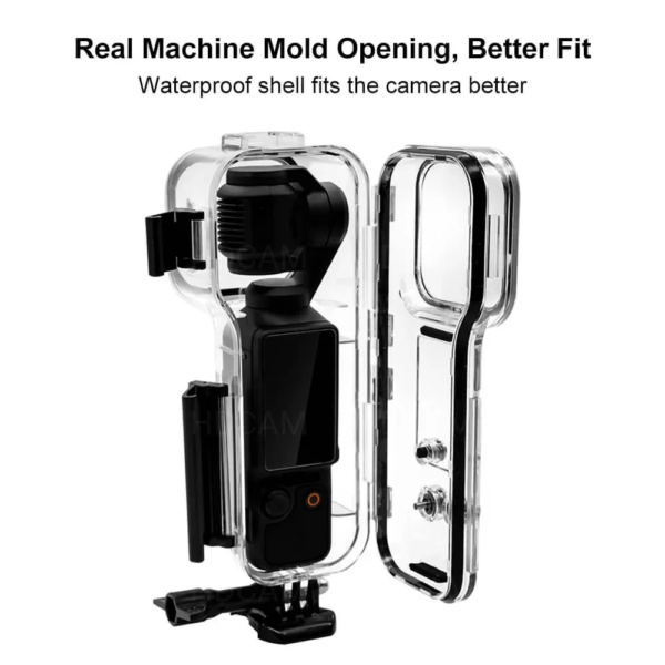 Прозрачен водоустойчив корпус за DJI Osmo Pocket 3 с подводен крепеж