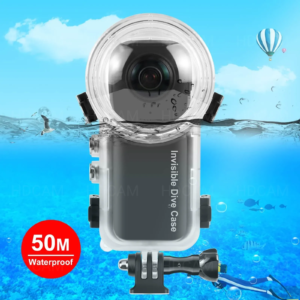 Прозрачен водоустойчив корпус за Insta360 X4, подводен кейс 50 метра.