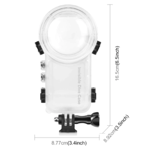 Прозрачен водоустойчив корпус за Insta360 X4, 50 метра, за гмуркане.