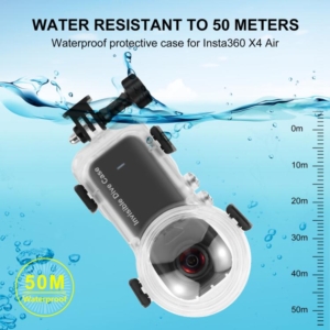 Водоустойчив корпус PULUZ за Insta360 X4 Air, 50 метра - Image 4