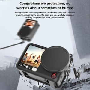 Силиконов калъф GARV за DJI Osmo Action 6, Капаче, Лента за ръка - Image 5