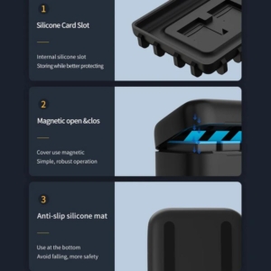 Зарядно устройство Telesin с 3бр.батерии за GoPro HERO13 Black - Image 8