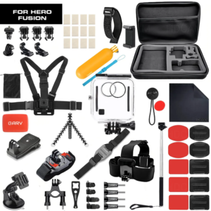 Пълен комплект аксесоари GARV Content Creator 15 за GoPro Hero Fusion.