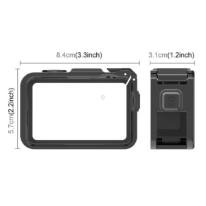 Защитна рамка PULUZ за DJI Osmo Action 6, черна, SKU DJ-A6-FR-P - 3