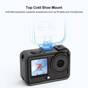 Защитна рамка PULUZ за DJI Osmo Action 6, черна, SKU DJ-A6-FR-P - 5