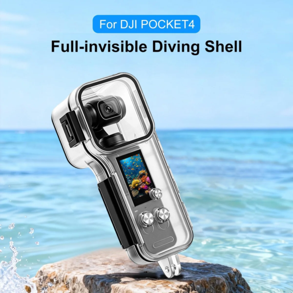DJI Osmo Pocket 4 PULUZ водоустойчив кейс за камера, прозрачен, SKU: PU1106T - 2