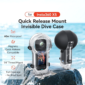 Водоустойчив корпус за Insta360 X5, 60м/196ft дълбочина, бързо отваряне, невидим дизайн SKU INS-X5-WH-1 - 2