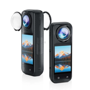 Защитен капак за обектив Insta360 X5 PULUZ със стандартен ротационен механизъм, прозрачен, SKU: PU767T - 2