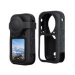 Силиконов защитен калъф и капак за обектив за Insta360 X6, черен, SKU: INS-X6-SC