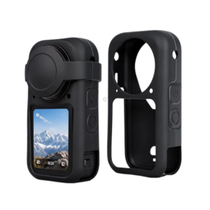 Силиконов защитен калъф и капак за обектив за Insta360 X6, черен, SKU: INS-X6-SC
