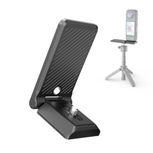 PULUZ сгъваема магнитна стойка L-образна скоба за Insta360 X6/X4/X5/Luna Ultra/Luna Pro/DJI Pocket 4/3, черна, SKU: PU763B
