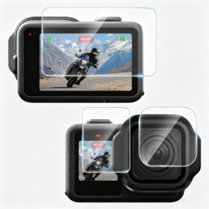 PULUZ закалено стъкло 9H 2.5D за дисплей и обектив GoPro MISSION 1 / 1 PRO, PU1121T