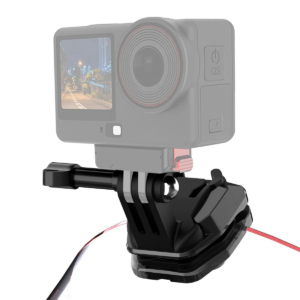 PULUZ държач за екшън камера на мотоциклетно стъкло, съвместим с GoPro Hero12 Black, DJI Osmo Action 4, Insta360 X4, черен, SKU: