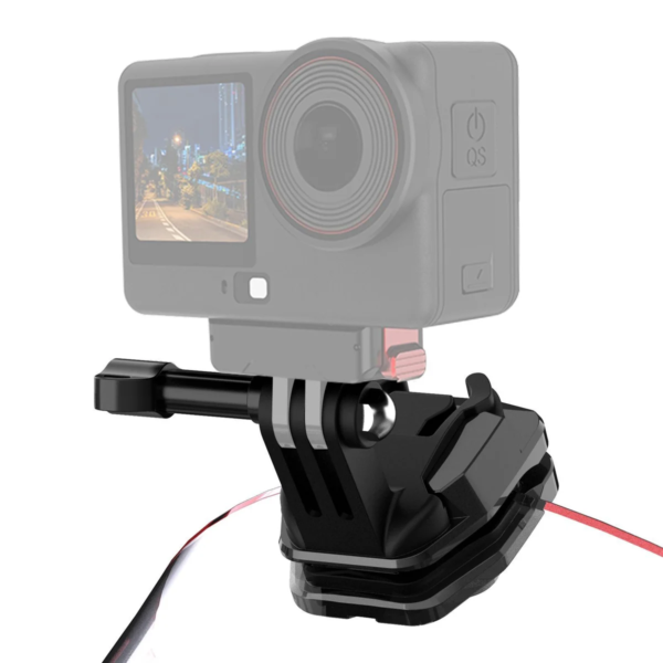 PULUZ държач за екшън камера на мотоциклетно стъкло, съвместим с GoPro Hero12 Black, DJI Osmo Action 4, Insta360 X4, черен, SKU: