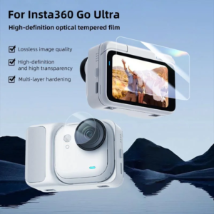 Защитно стъкло GARV за Insta360 GO Ultra – комплект предпазител за екран и обектив. SKU: IN-GU-TG - 2