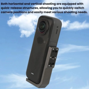 Държач за бързо освобождаване, съвместим с Insta360 X3/X4/X5 – идеален за хоризонтални и вертикални снимки. SKU: IN-X345-AD - 5